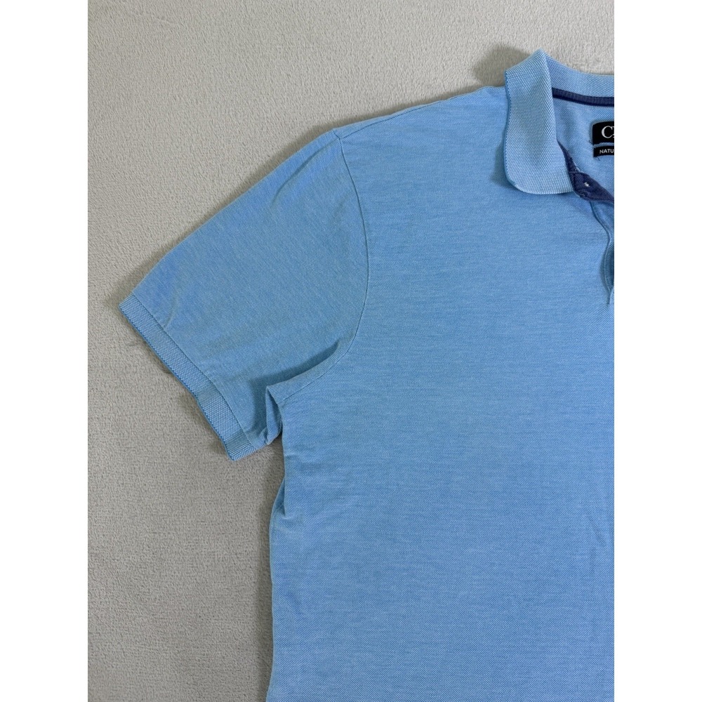 Chaps Pique Polo Shirt Mens XL Blue Short Sleeve Classic Casual Cotton - Picture 4 of 16